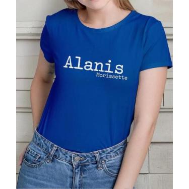 Imagem de Camiseta Camisa de Algodão Adulto Masculina Feminina  Alanis Morisset 