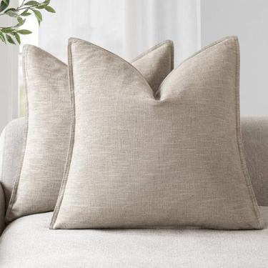 Imagem de Conjunto de fronhas Findtower Linen 65x65cm para decoração de casa - F