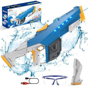 Imagem de Pistola de água Skirfy Electric Water Sucction, alcance de 10 m, azul
