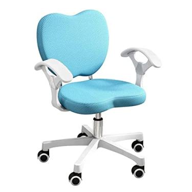 Imagem de TLTDSMYF Cadeiras de secretária de escritório cadeira de escritório cadeira de secretária de altura ajustável confortável cadeira de computador para estudantes polia silenciosa cadeiras executivas