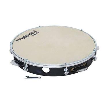 Imagem de Pandeiro 10`` Preto Pele Leitosa - Spanking