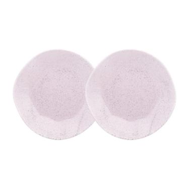 Imagem de Conjunto 2 Pratos Rasos 27,5cm Ryo Pink Sand Porcelana Oxford