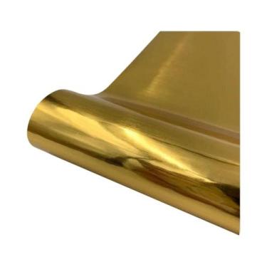 Imagem de Folha De Vinil Adesivo Textura Meridian Em Ouro, Prata E Vermelho Para