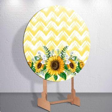 Imagem de Painel Sublimado Capas Flores Girassois Decoração Festa Estampa Femini