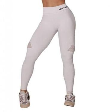 Imagem de Calca Legging Seamless Gravidade Zero Emana Branca Moving-Feminino