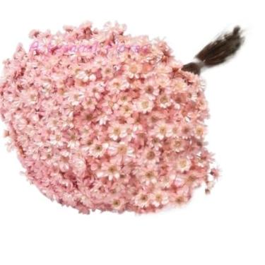 Imagem de SEMPRE VIVAS FLORZINHAS DESIDRATADAS PARA LEMBRANCINHAS ARRANJOS DE MESA CASAMENTOS MAÇO ORGANIZADO(ROSA CLARO)
