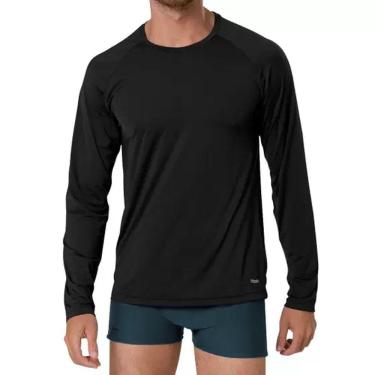 Imagem de Camiseta Manga Longa Proteção Uv50+ Beachwear Mash 309.01 Preta