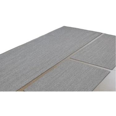 Imagem de Kit Tapete Cozinha 3 Pecas Luxo 2 Tapetes 1 Passadeira Antiderrapante Lavavel Maquina(CINZA)