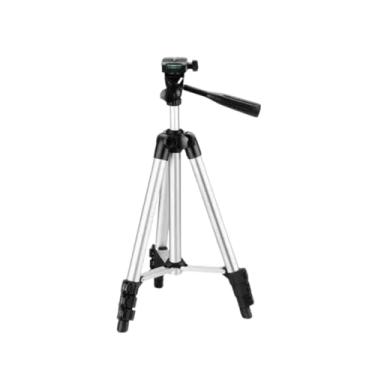 Imagem de Tripé Profissional Premium 110cm para Câmera, Celular, Projetor; Estabilizador Portátil Ajustável 360°, para Fotos, Vídeos, Lives e Viagens