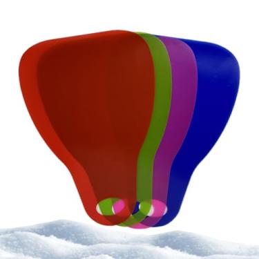 Imagem de Trenó De Neve Para Crianças,Conjunto De 4 Peças Resistente E Portátil - Tábua De Trenó De Inverno Para Crianças Pequenas | Para Adolescentes Desportos Ao Ar Livre Esqui Praia Relva Areia Desc