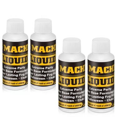 Imagem de HappyAlley 4 peças de 50 ml de líquido para máquina de neblina de Halloween, suco de neblina de alta densidade, líquido de máquina de fumaça de longa duração para nebulizadores à base de água, DJs de