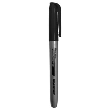 Imagem de Kit 12un Marcador Peças Caneta 2.0mm Preto Ref.7855 - BRASFORT