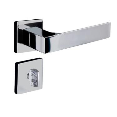 Imagem de Fechadura Banheiro Reta Roseta S40 Cromado Quadratta Aliança