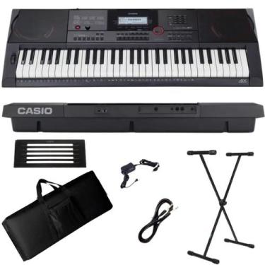 Imagem de Teclado Arranjador Casio CT-X3000 61 Teclas + Suporte + Capa + P10