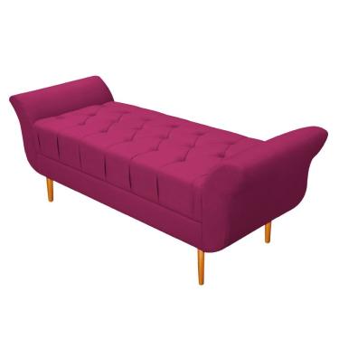 Imagem de Recamier Estofado Ari 195cm King Size Suede Pink