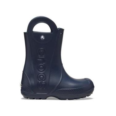 Imagem de Bota Crocs Handle It Rain Boot K Navy, 32, Navy