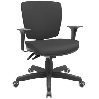 Imagem de Cadeira De Escritório Executiva Office Base Giratória Preto Baixa Flex