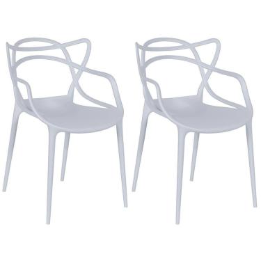 Imagem de Kit 2 Cadeiras Allegra - Cinza