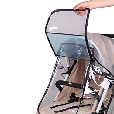 Imagem de KIMISS Capa de Chuva de Carrinho Transparente Universal - Escudo à Prova d'água para Carrinhos de bebê e (Cor variada)