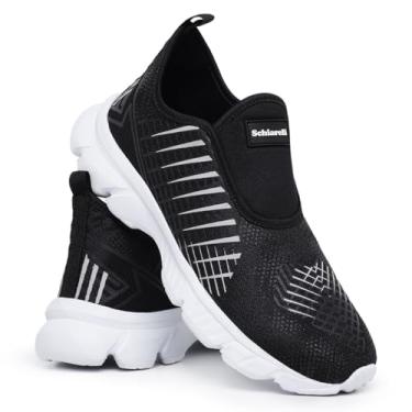 Imagem de Tênis Masculino Journey Slip On Calce Fácil (Preto e Branco, BR, Adulto, Numérico, 43)