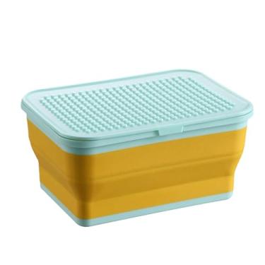 Imagem de Caixa De Brinquedos,Organização Doméstica Grande E Dobrável - Caixa De Brinquedos Para Quarto Infantil Com Tampa | Para Quarto Sala Peluches Blocos De Montar Meninos Meninas