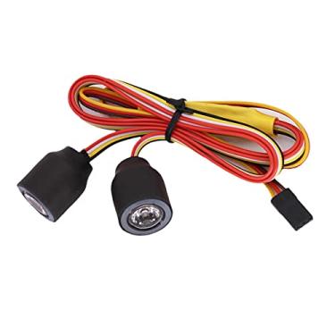 Imagem de Luzhengyang 12 Mode RGB LED Heads for RC Car SCX10 TRX4 D90 90047 1:10 Crawler, High Power, PVC, 2 Piece Kit, Night Running, DIY Upgrade