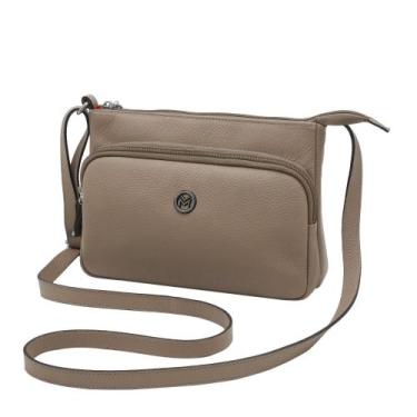 Imagem de Bolsa De Couro Legítimo Feminina Com Bolso Mariart Rosalina