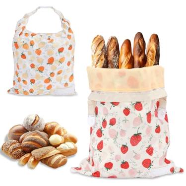 Imagem de HMAZAE Sacos de pão de cera de abelha para fermento, sacos grandes reutilizáveis de cera de abelha para pães caseiros, suprimentos de panificação de pão de fermento 2 em 1, saco de cera de abelha para