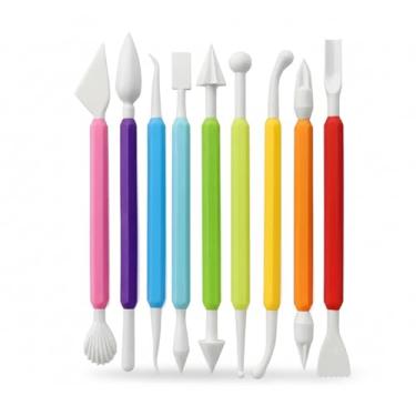 Imagem de Kit 8 Estecas Esculpir Modelar Biscuit Massas Artesanato