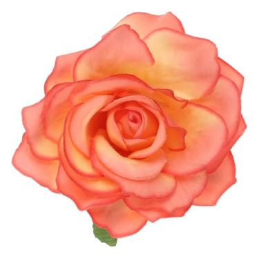 Imagem de Generic Grampos de cabelo rosa boho, broche de flor de tecido para mulheres, festa de casamento, vestido de dança, acessórios de roupas, presentes de dia dos namorados, One Size, Metal, Sem pedras