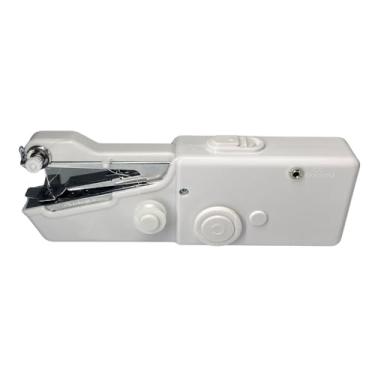 Imagem de Máquina de Costura Manual Portátil, Branca,Máquinas de Costura, Máquinas para Bordado, Máquinas Galoneiras e Overloque para Costura Doméstica