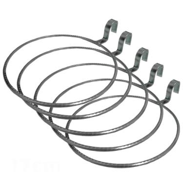 Imagem de Suporte Anel Arco 20cm Encaixe Pallet, Treliça, Sem Vaso suporte para vaso Anel Arco para Plantas, Aço Reforçado, Preto, Ideal para Varanda, Sala e Jardim