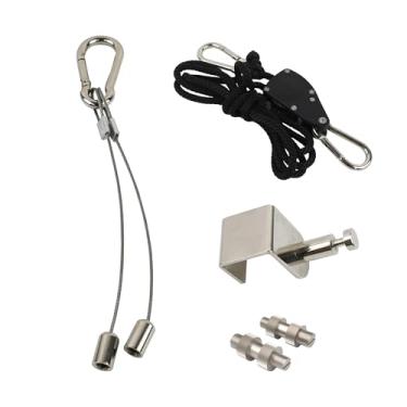 Imagem de Hooga Kit de suspensão de porta de terapia de luz vermelha, sistema de polia ajustável com gancho de porta e fios para pendurar