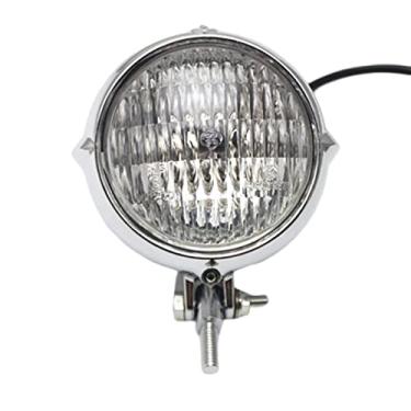 Imagem de NITAGO 1x Farol de Motocicleta para Bobber, Chopper E Outros Modelos Transparentes