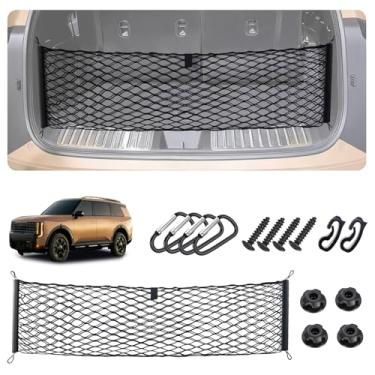 Imagem de Rede de carga estilo envelope para acessórios Kia Telluride 2022-2024 2025 2026, rede de carga de malha SUV, elástico de 5 mm atualizado e nylon de camada dupla para armazenamento de rede de porta