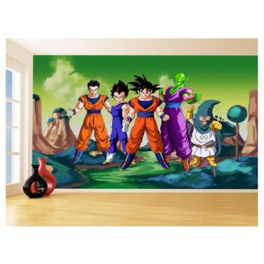 Imagem de Papel De Parede Dragon Ball Goku Vegeta Anime 3,5M Dbz261 - Você Decor