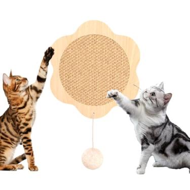 Imagem de Almofada para arranhar gatos – Almofada para arranhar gatos – Protetor de móveis interativo suspenso brinquedo de gatinho para sofá, casa, piso interno, brincar com gatinhos