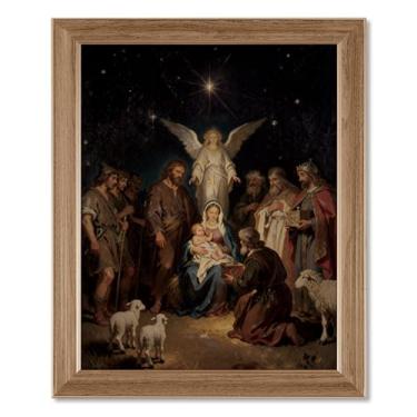 Imagem de SWITHOM Impressão de arte de parede religiosa de presépio (polegadas, 20, polegadas, 25)