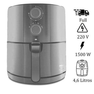 Imagem de Fritadeira Air Fryer Philco 4,6L Cesto Removível 1500W Titanium Inox P