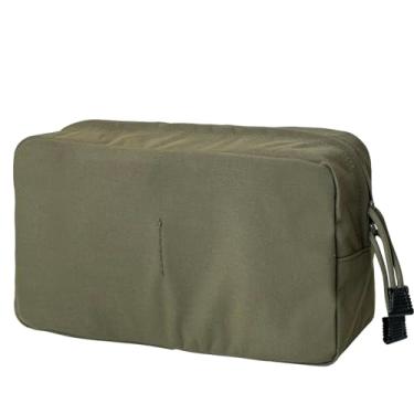 Imagem de Bolsa tática Molle Admin Pouch 500D Nylon Pouch Tool Pack Sub Abdominal Carry Kit Bolsa Cintura Multifuncional Tactical Organize EDC Pouch (Ranger Green)