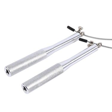 Imagem de Akozon Corda de Pular Fitness Ajustável de Velocidade de Liga de Alumínio - Corda de Pular de Velocidade de Fio de Aço para Exercícios Intensos (#02)