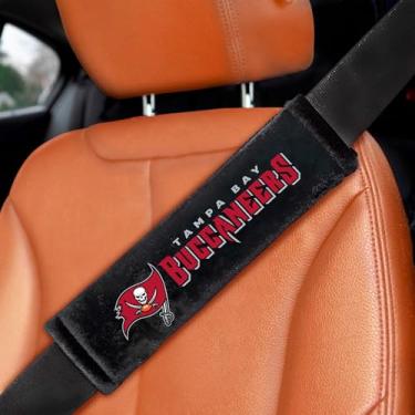 Imagem de FANMATS 32062 Tampa Bay Buccaneers Almofada bordada para cinto de segurança – 2 peças