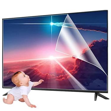 Imagem de uhyOHF Protetor de tela antirreflexo para TV 55/58/60/65/70/75 polegadas, proteção de filtro de luz azul, película fosca antiarranhões à prova de poeira 75 pol. 1645 x 930 mm (65 pol. 1429 x 804 mm