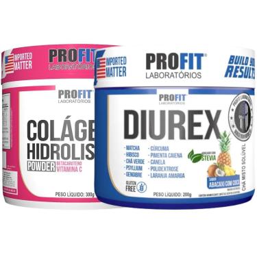 Imagem de DIUREX TERMOGÊNICO E DIURÉTICO DETOX 200G l COLÁGENO HIDROLISADO 300G l PROFIT-Unissex
