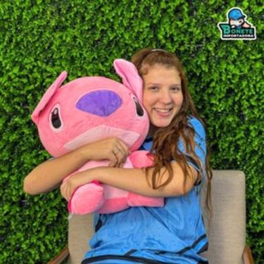 Imagem de Pelúcia Stitch e Angel 50cm Antialérgico  Macio e Lavável - Toy King, 