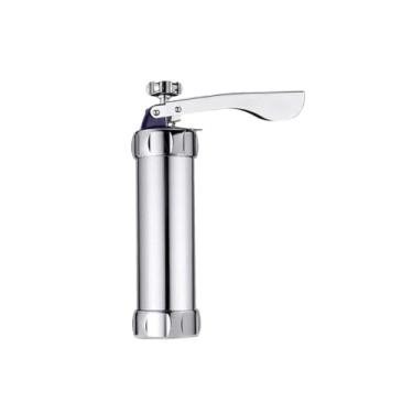 Imagem de Máquina Manual para Modelar Biscoitos em Alumínio, 20 Moldes Diferentes, 4 Bicos Decorativos, 21,5x5,5x5,5cm, Prensa de Biscoitos para Confeitaria