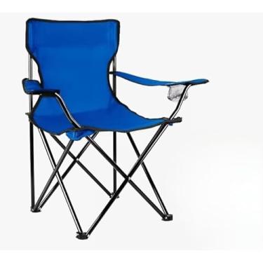 Imagem de Cadeira De Praia DobráVel — ConstruçãO Robusta, Ideal Para Pesca E Acampamento(Azul)