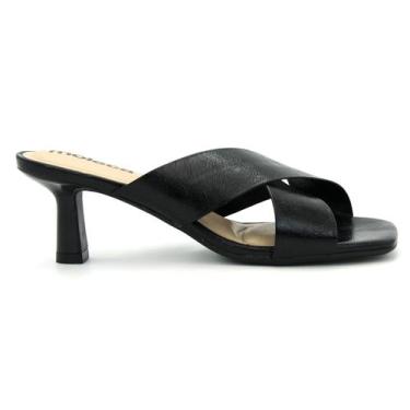 Imagem de Tamanco Feminina Moleca Original Salto Baixo Confortavel 107, 36, Pret