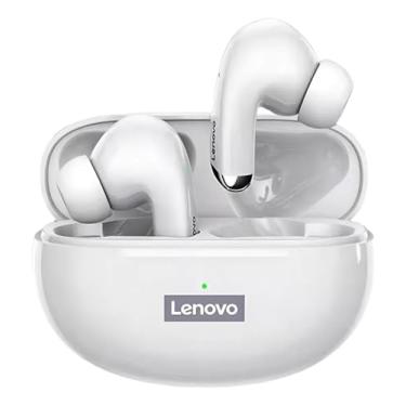 Imagem de Fone de Ouvido Bluetooth LEN0V0 LP5 Sem Fio TWS - Baixa Latência em Jogos True Wireless Sport Headset, 5.0 Touch Control, Microfone embutido, Bateria de Longa Duração (Branco)