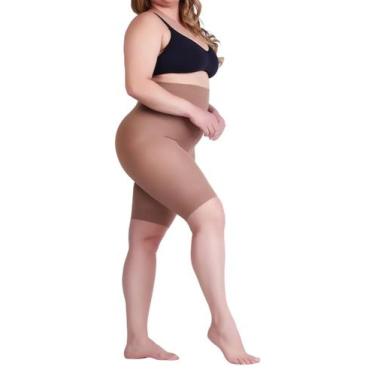 Imagem de Bermuda feminina lupo da loba slim plus size tamanho especial 5697, Pó